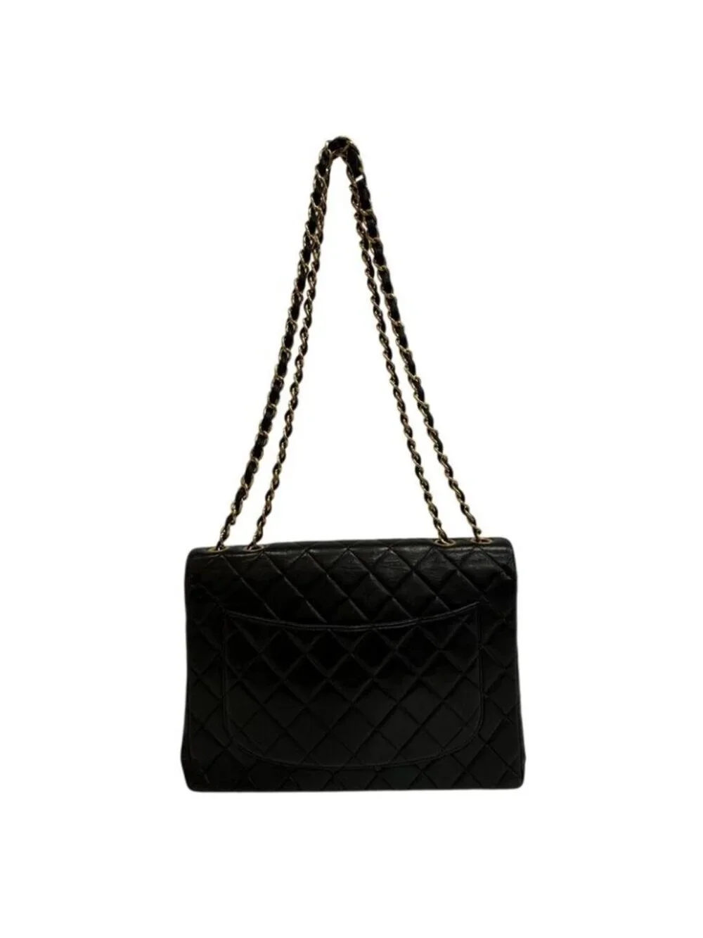 Chanel Big Quilted Shoulder Bag Purse Crossbody Black - Picture 2 of 8